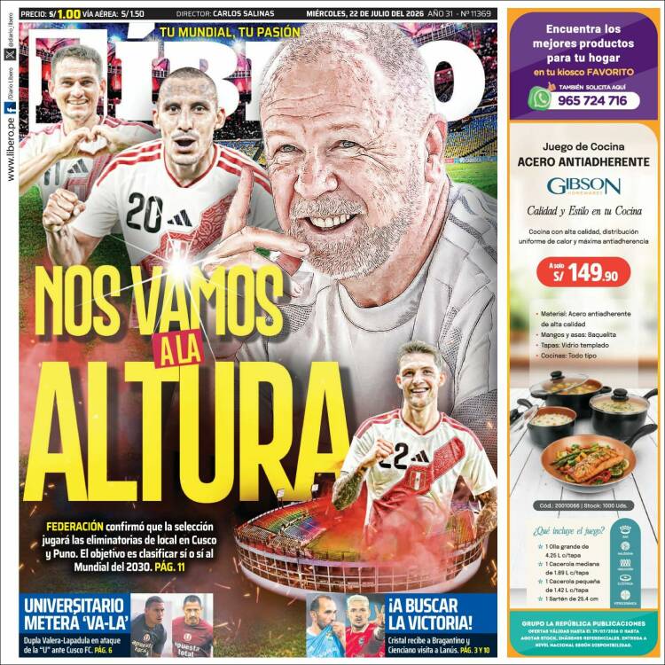 Portada de Líbero (Peru)