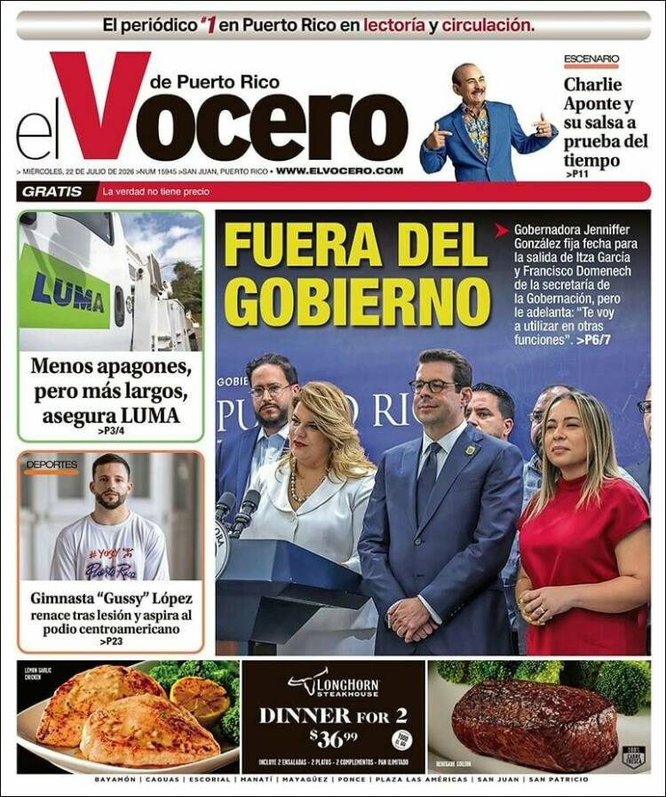 Portada de Vocero (Puerto Rico)