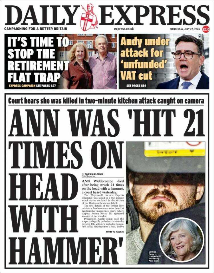 Portada de Daily Express (United Kingdom)