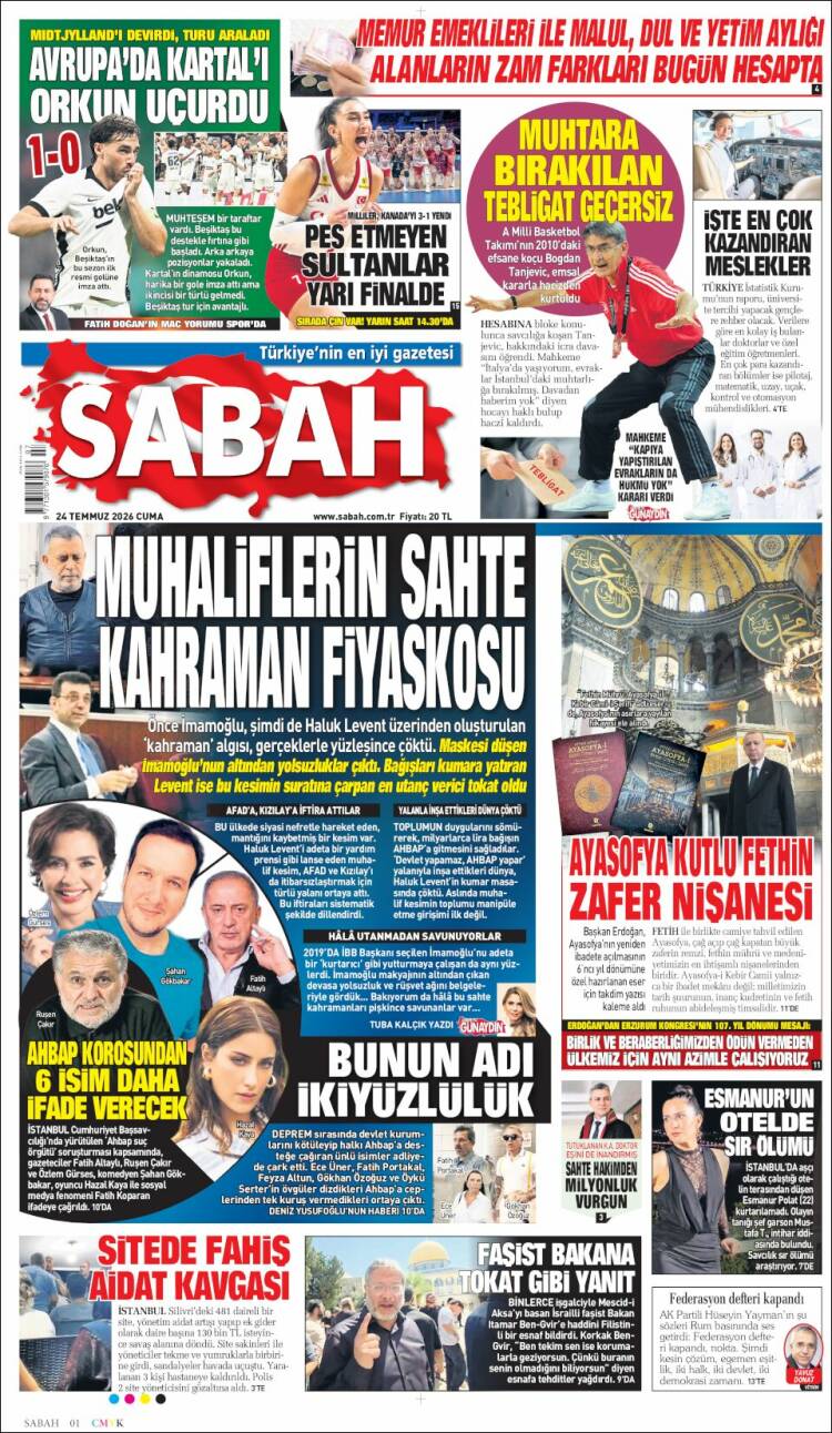 Portada de Sabah (Turkey)