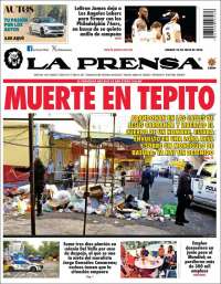 Portada de La Prensa (Mexique)