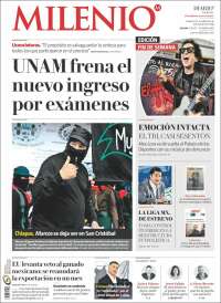 Portada de Milenio (Mexique)