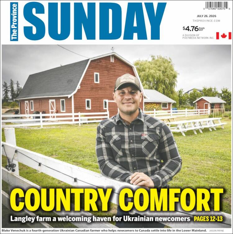 Portada de The Province (Canad&aacute;)