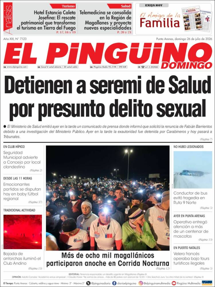 Portada de El Pingüino (Chile)