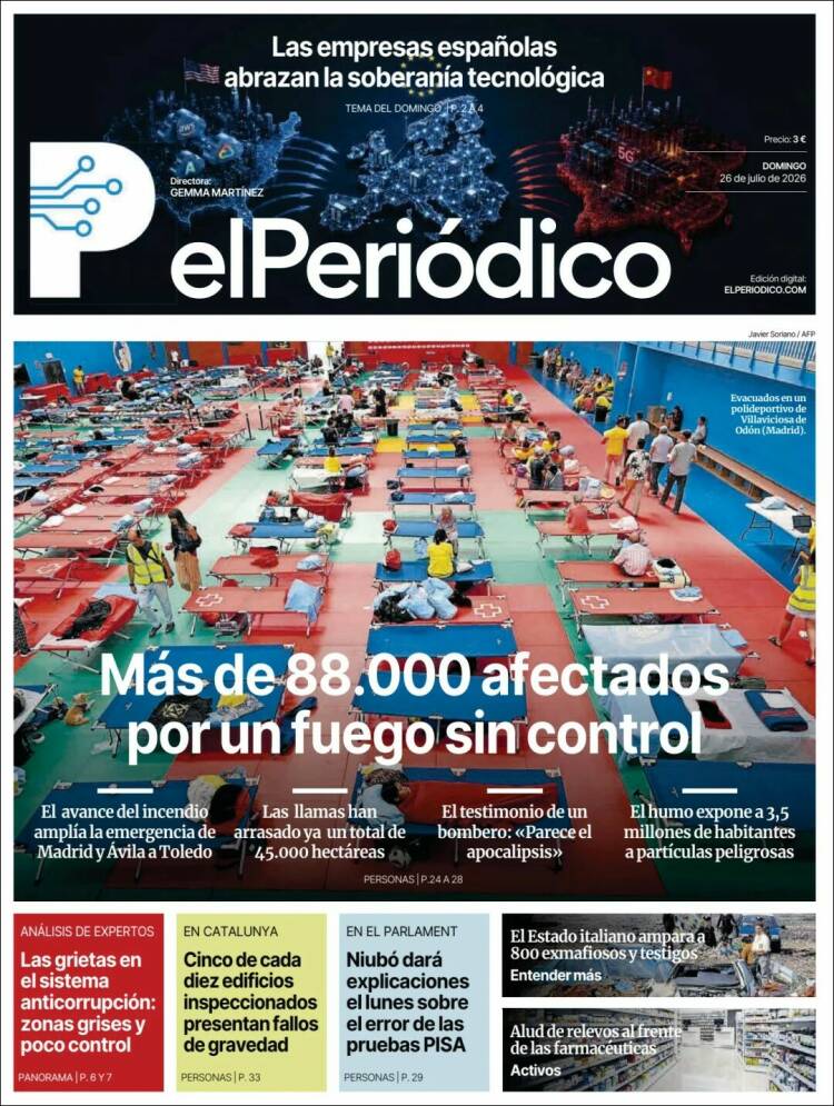 Portada de El Periódico (Espa&ntilde;a)