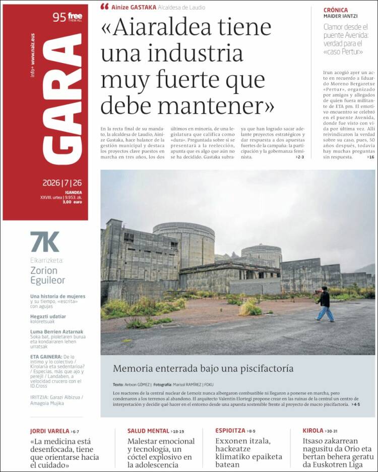 Portada de Gara (Espa&ntilde;a)