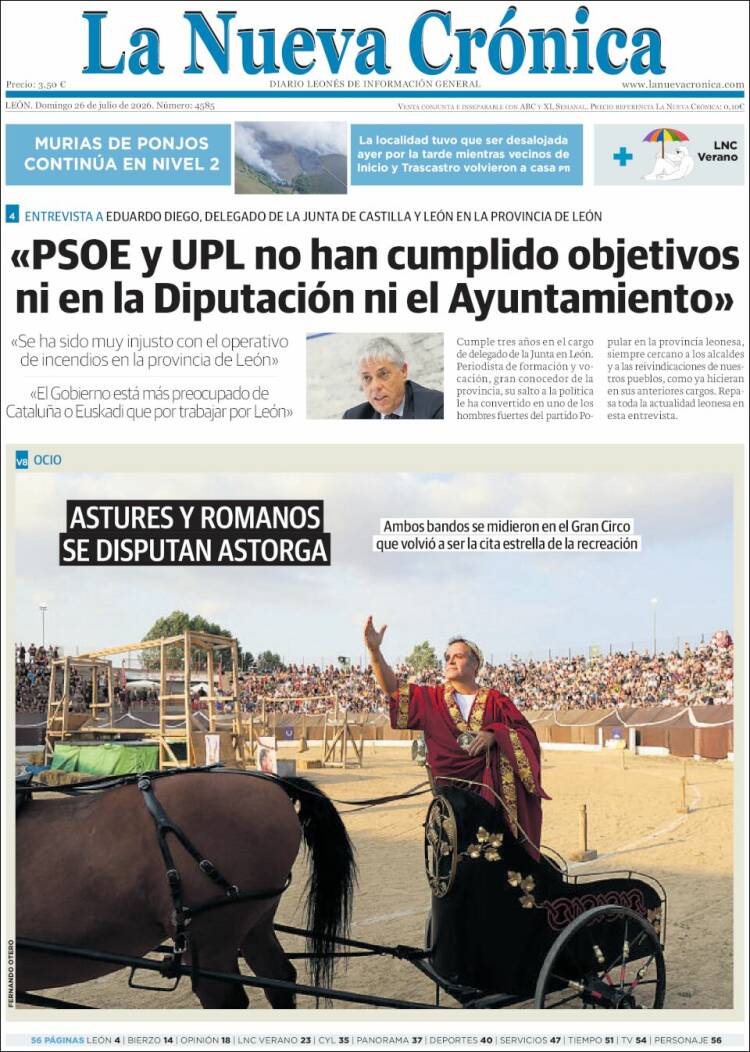 Portada de La Nueva Crónica (Espa&ntilde;a)