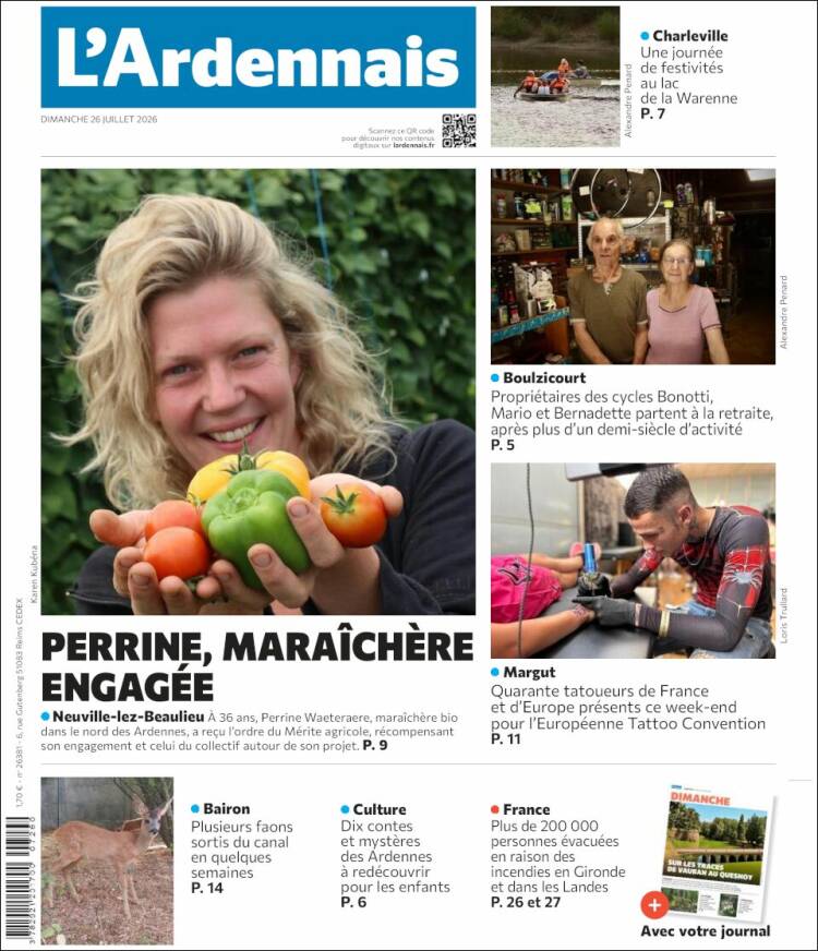 Portada de L'Ardenais (Francia)