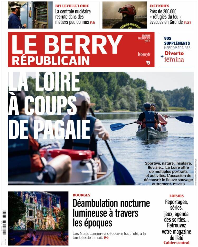 Portada de Berry Republicain (Francia)
