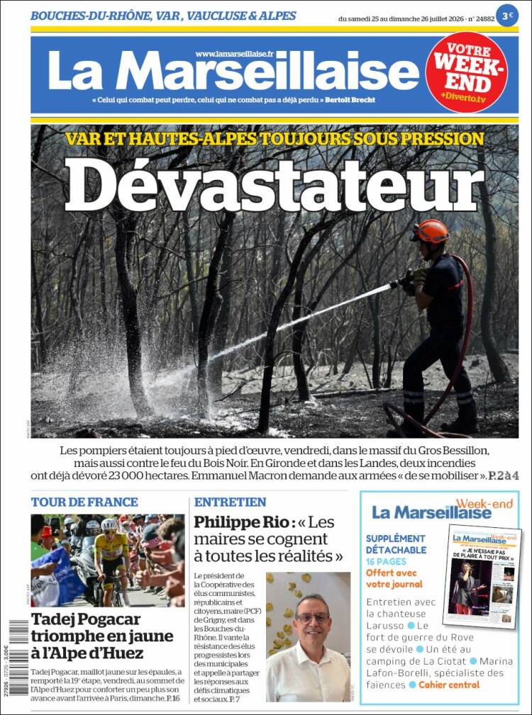 Portada de La Marseillaise (France)