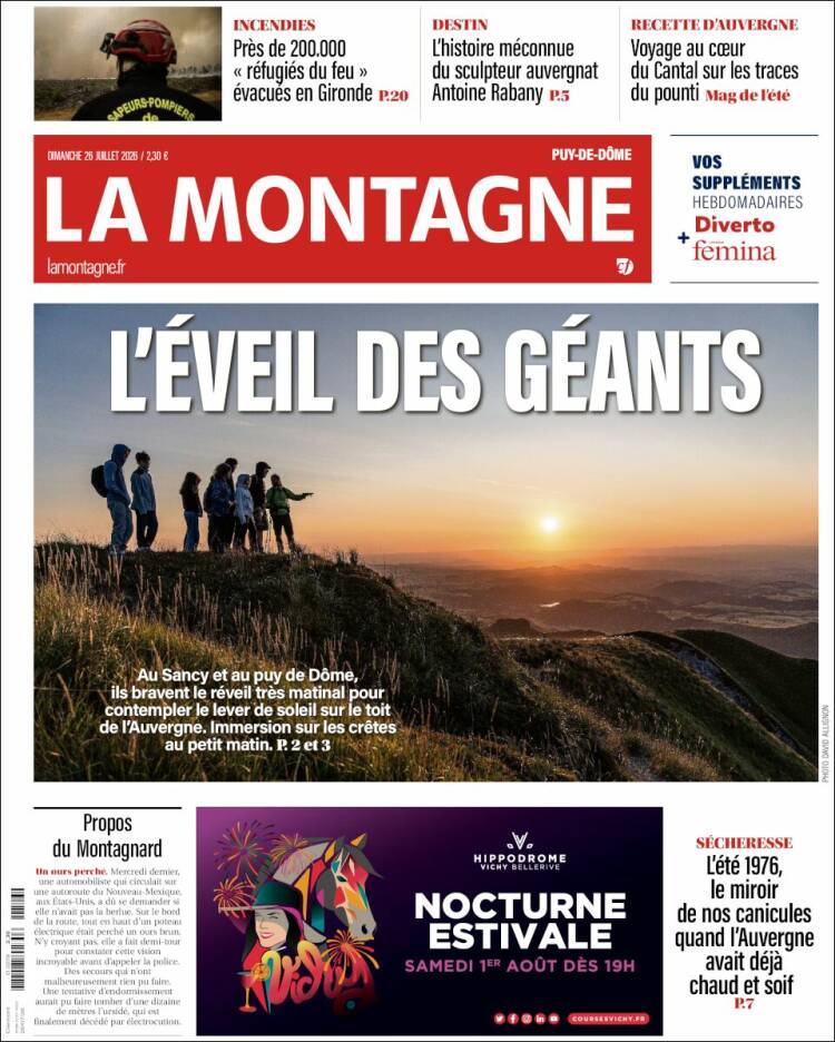Portada de La Montagne (Francia)