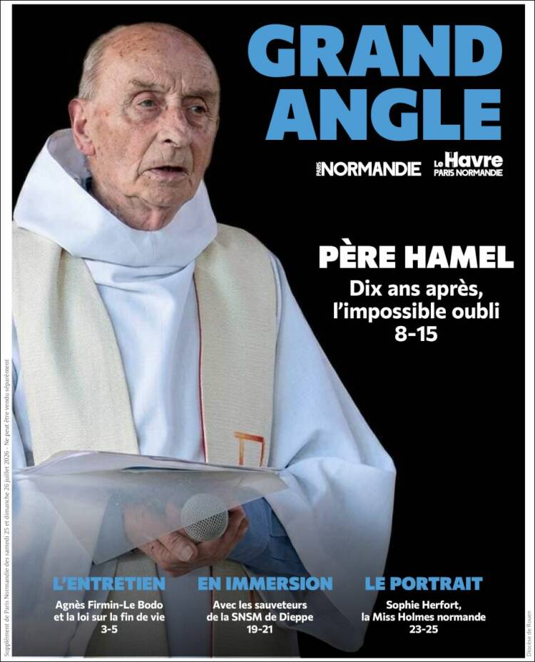 Portada de Paris Normandie (Francia)