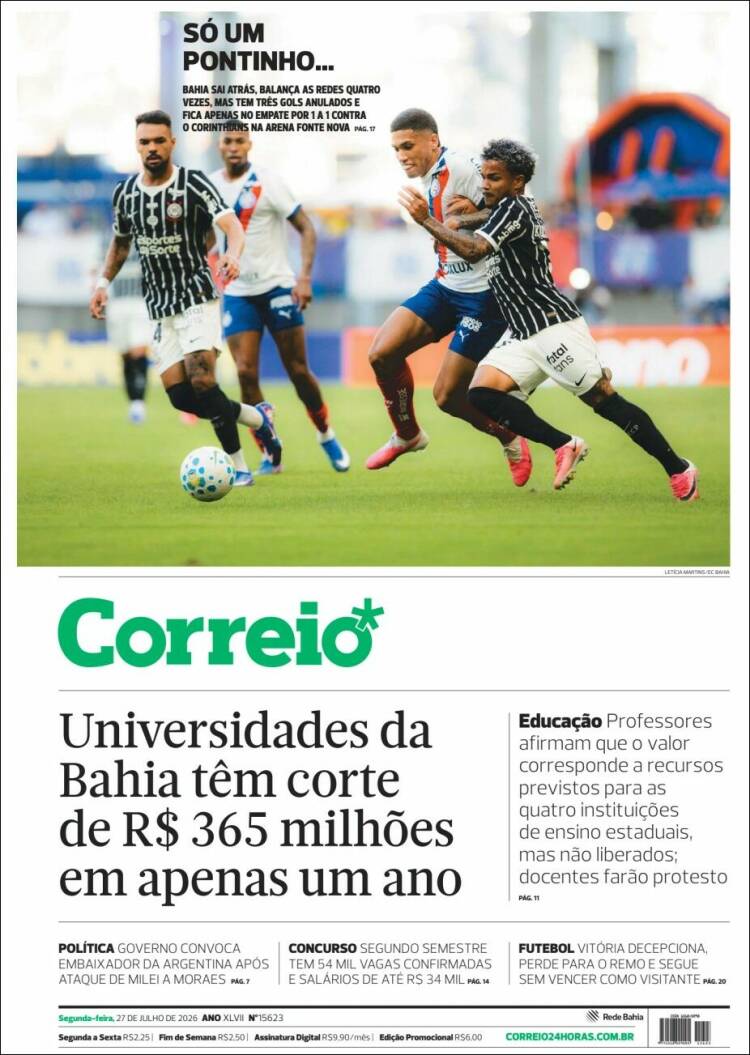 Portada de Correio* (Brasil)