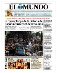 Portada de El Mundo (Spain)