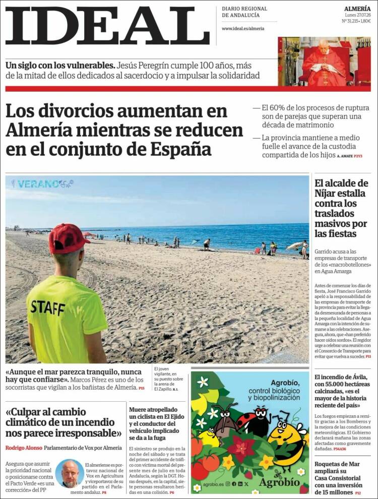 Portada de Ideal Almeria (Espa&ntilde;a)