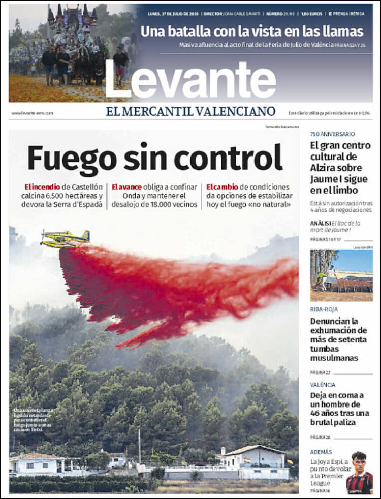 Portada de Levante (Espa&ntilde;a)