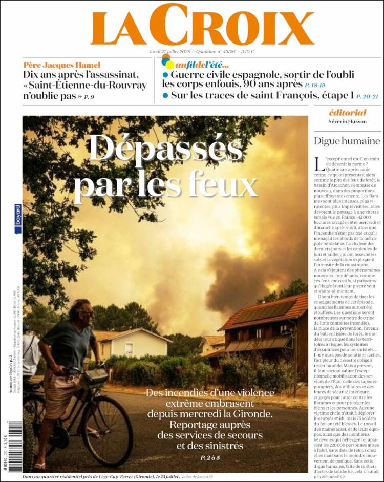 Portada de La Croix (Francia)