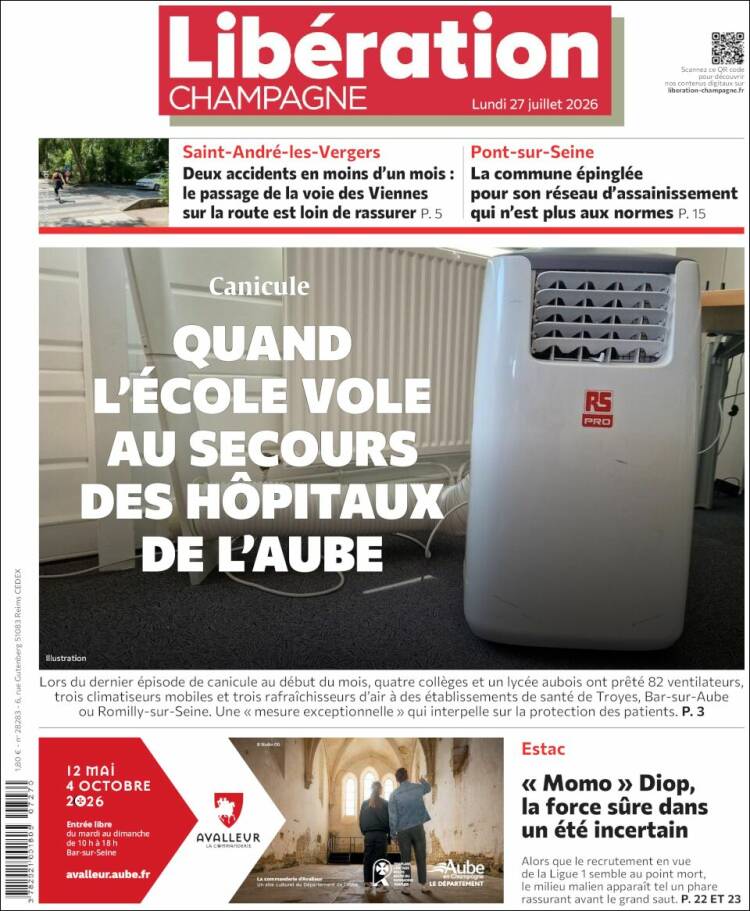 Portada de Libération Champagne (Francia)