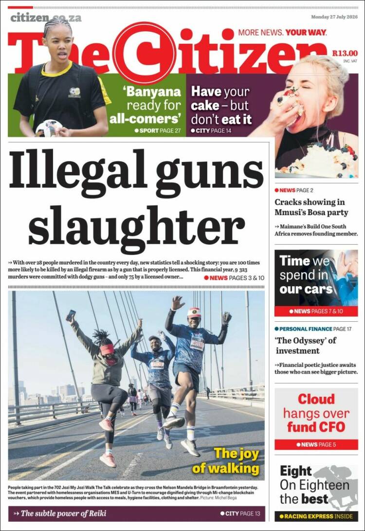 Portada de The Citizen (Sud&aacute;frica)