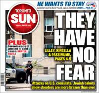 Portada de The Toronto Sun (Canada)