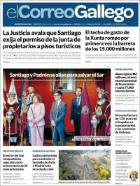 Portada de El Correo Gallego (Espa&ntilde;a)