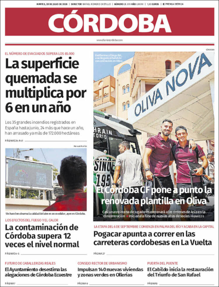 Portada de Diario de Córdoba (Espa&ntilde;a)
