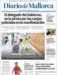 Portada de Diario de Mallorca (Espa&ntilde;a)