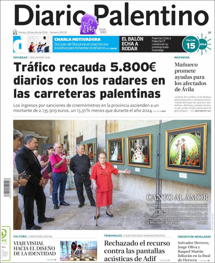 Portada de Diario Palentino (Espa&ntilde;a)