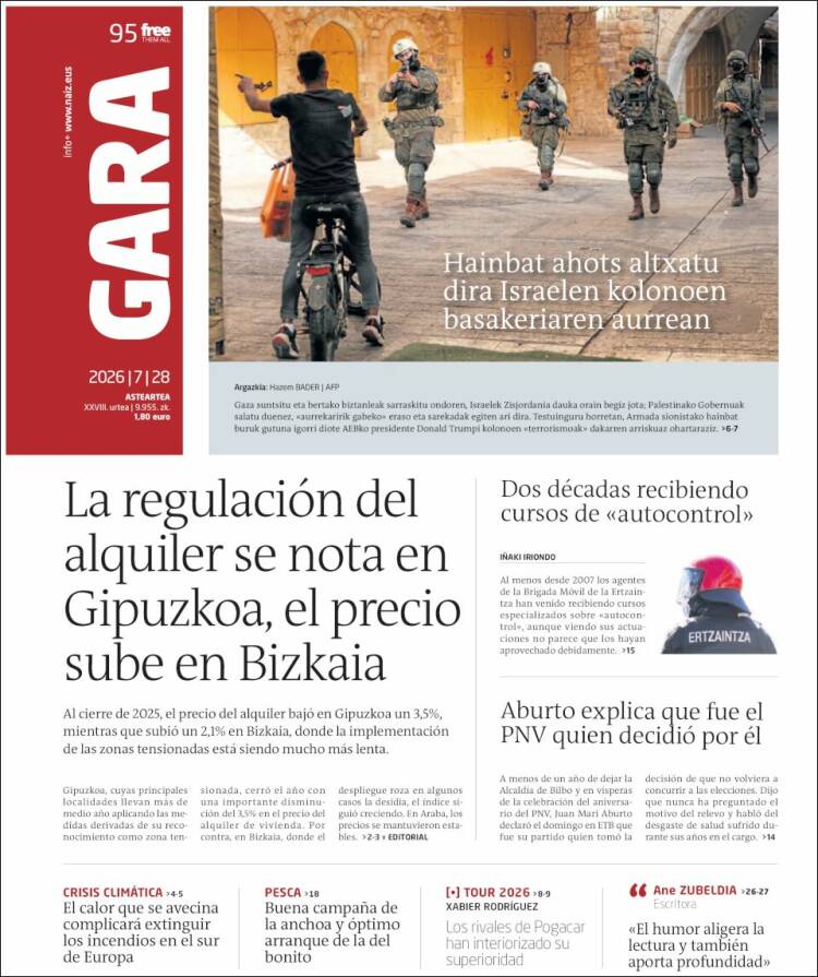 Portada de Gara (Espa&ntilde;a)