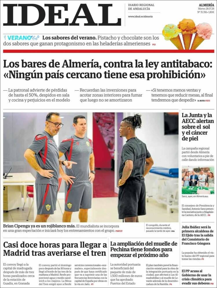 Portada de Ideal Almeria (Espa&ntilde;a)
