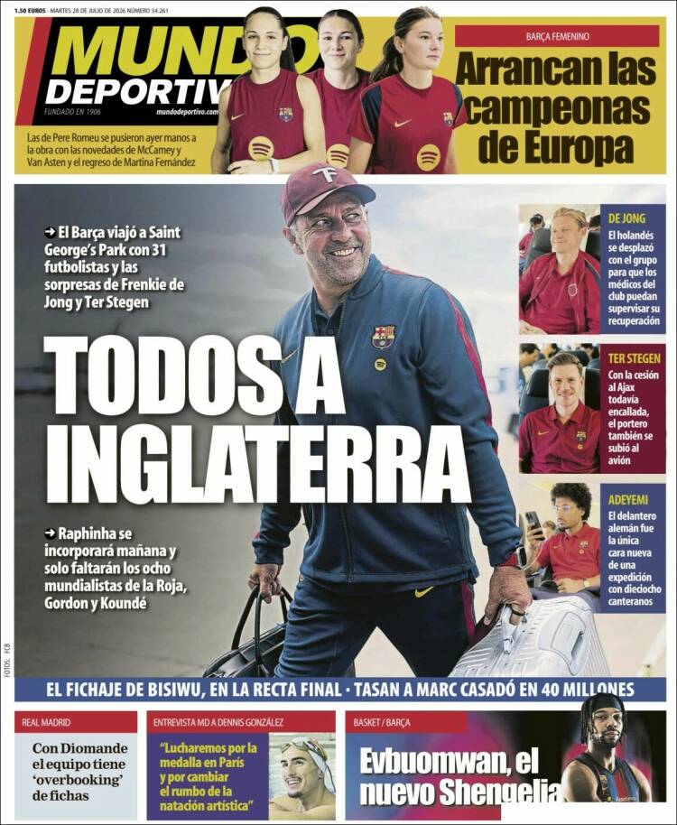 Portada de El Mundo Deportivo (Espa&ntilde;a)