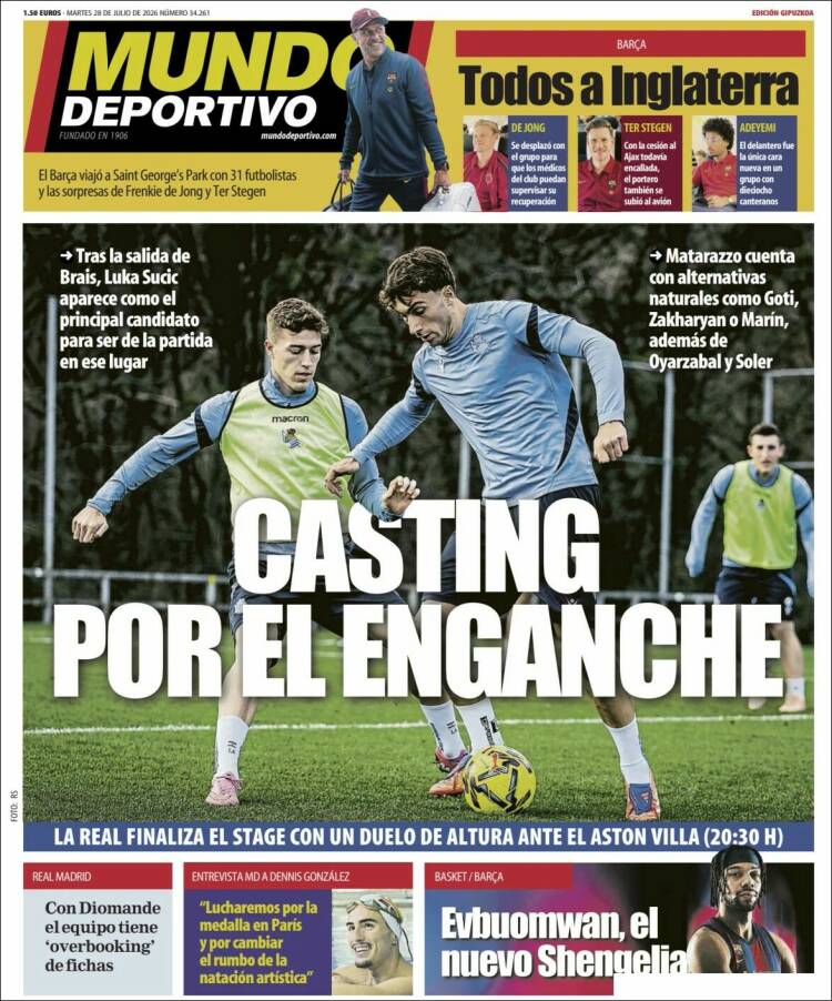 Portada de Mundo Deportivo Gipuzkoa (Spain)