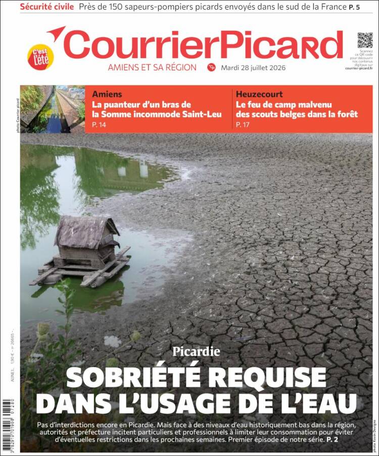 Portada de Courrier Picard (Francia)