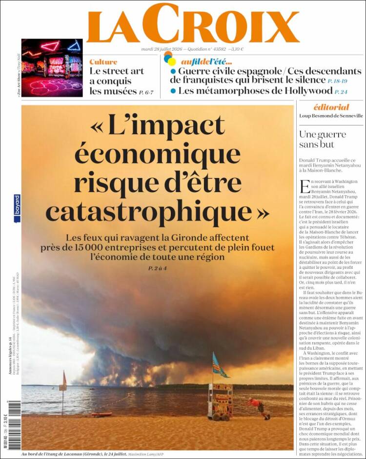 Portada de La Croix (Francia)