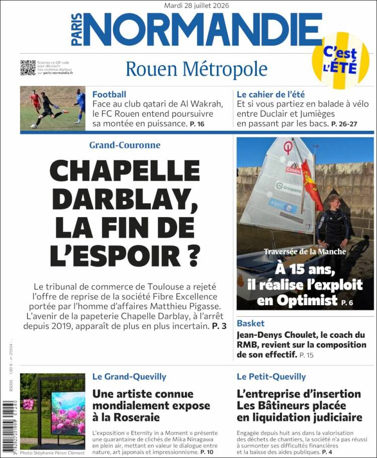 Portada de Paris Normandie (Francia)