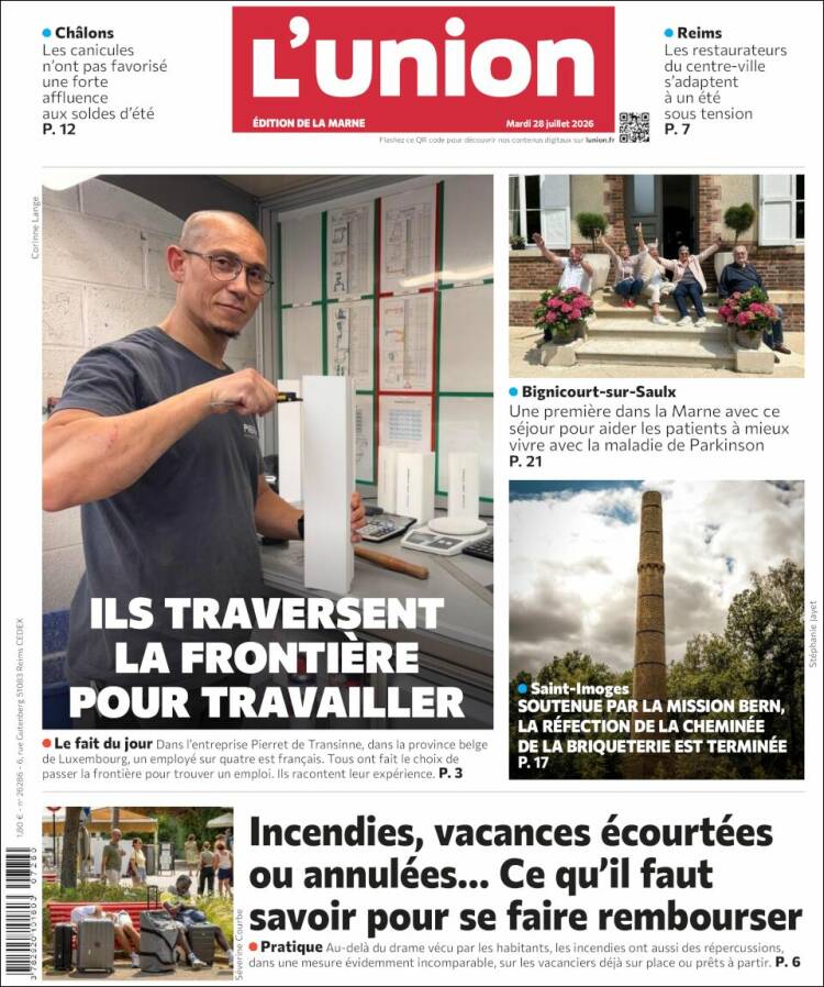 Portada de L'Union (Francia)