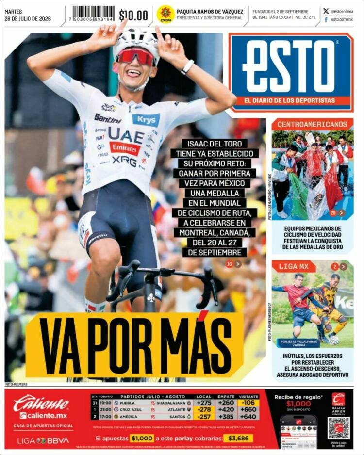 Portada de Esto (Mexique)