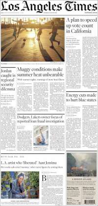 Portada de Los Angeles Times (&Eacute;tats-Unis)
