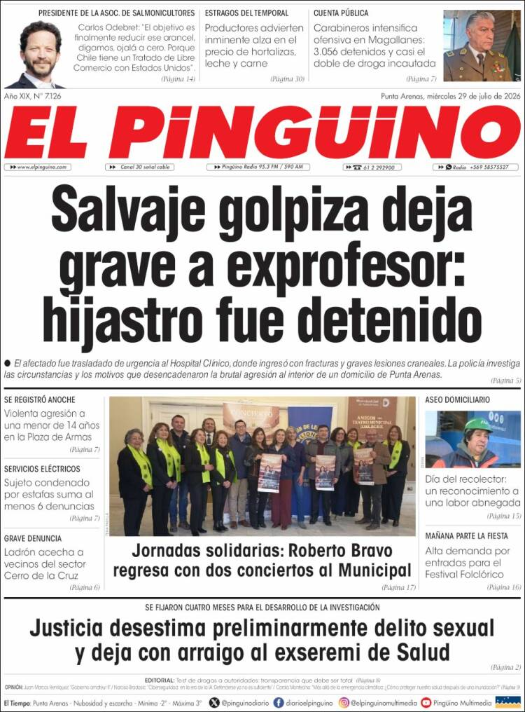 Portada de El Pingüino (Chile)