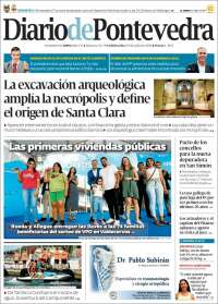 Portada de Diario de Pontevedra (Espagne)