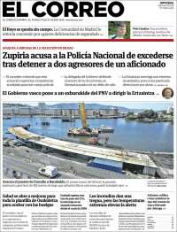 Portada de El Correo - Guipuzcoa (Espa&ntilde;a)