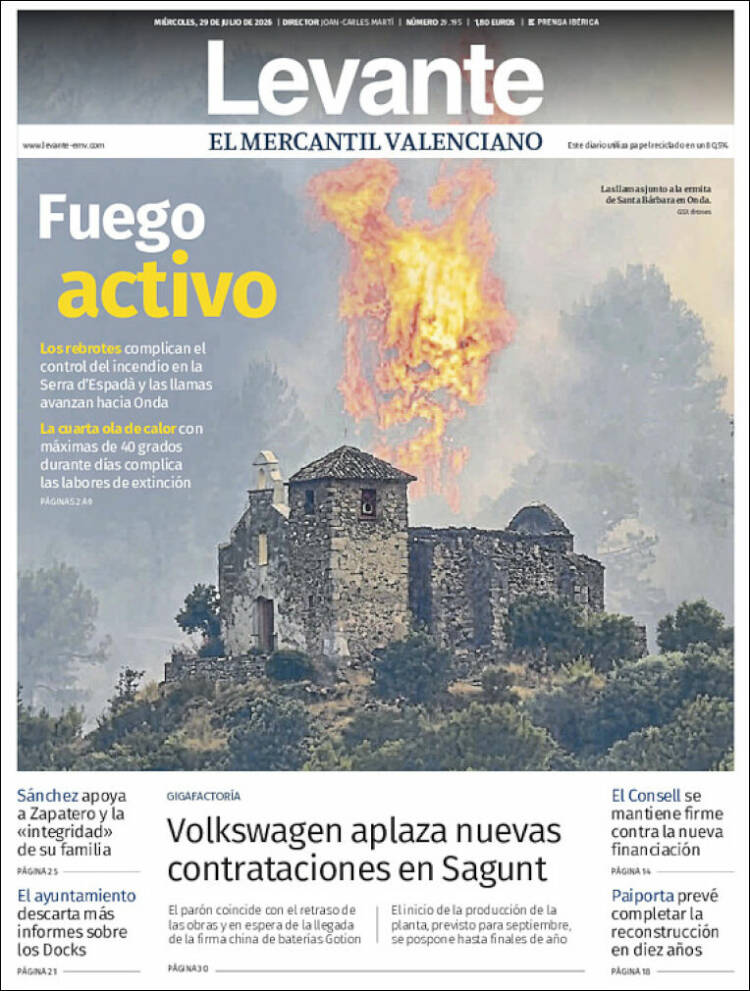 Portada de Levante (Espa&ntilde;a)