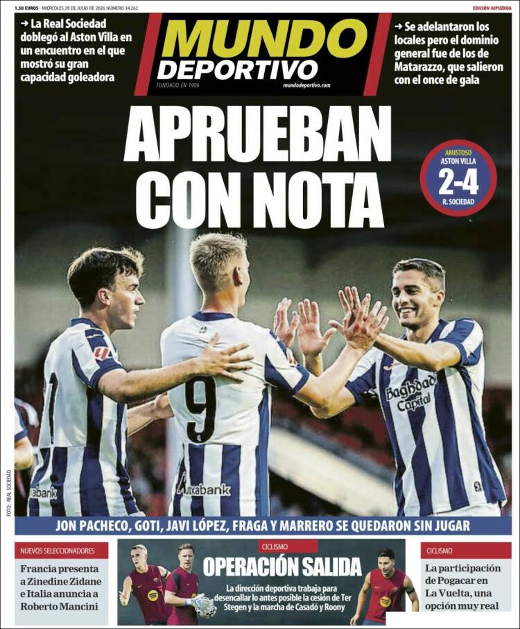 Portada de Mundo Deportivo Gipuzkoa (Espa&ntilde;a)