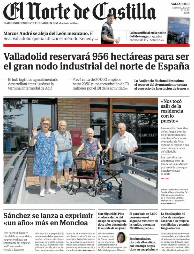 Portada de Norte de Castilla - Valladolid (Espa&ntilde;a)