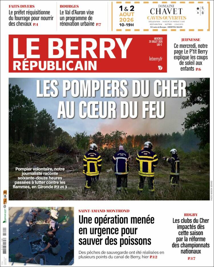 Portada de Berry Republicain (Francia)