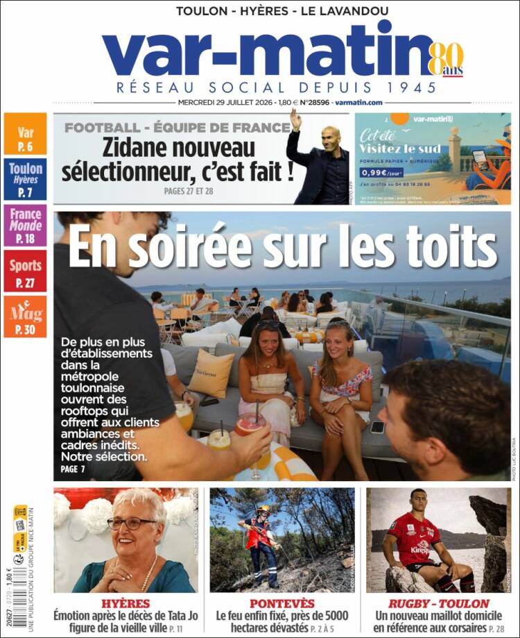 Portada de Var-Matin (Francia)