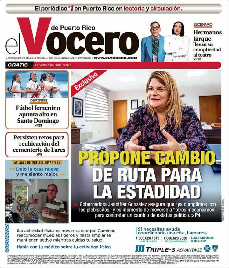 Portada de Vocero (Puerto Rico)