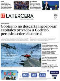 Portada de La Tercera (Chile)