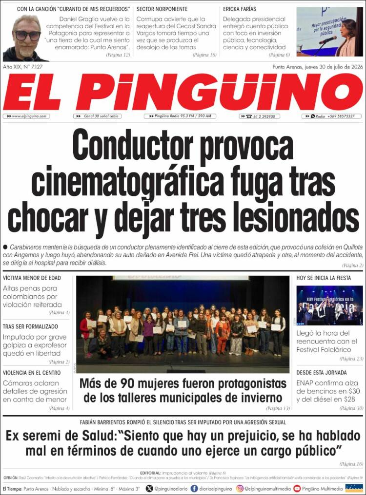 Portada de El Pingüino (Chile)