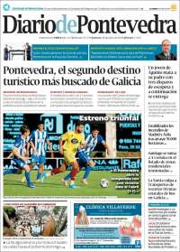 Portada de Diario de Pontevedra (Espagne)